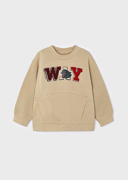 Boys Camel Sweatshirt by Mayoral