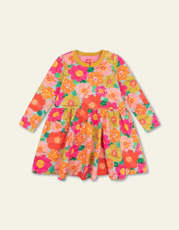 Dum Gold Flower Sweat Dress by Oilily